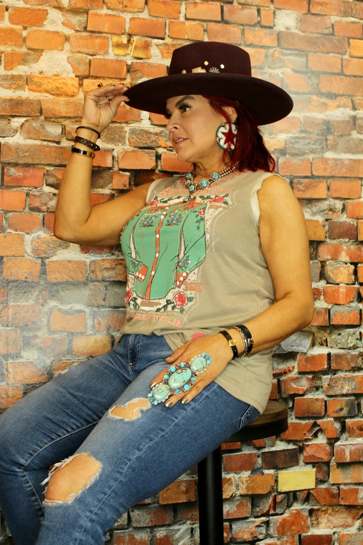 Best Sale โ๏ธ Double D Ranch - Gayle Collection Authentic Western Wear Tank Tops ๐ 3 Double D Ranch - Gayle Collection Authentic Western Wear Tank Tops