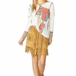 Double D Ranch Wear - Wild Horses Collection Tops Pulling Leather Top