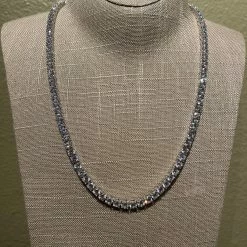 The Sparkling Spur New Arrivals 20" Silver Tennis Necklace