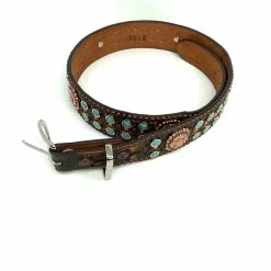 Double J Saddlery Handbags/Belts/Accessories Brown Vintage Tooled Belt