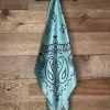 Best Pirce โ๏ธ A Rare Bird Turquoise Bandana Print Scarf โ 2 A Rare Bird Turquoise Bandana Print Scarf