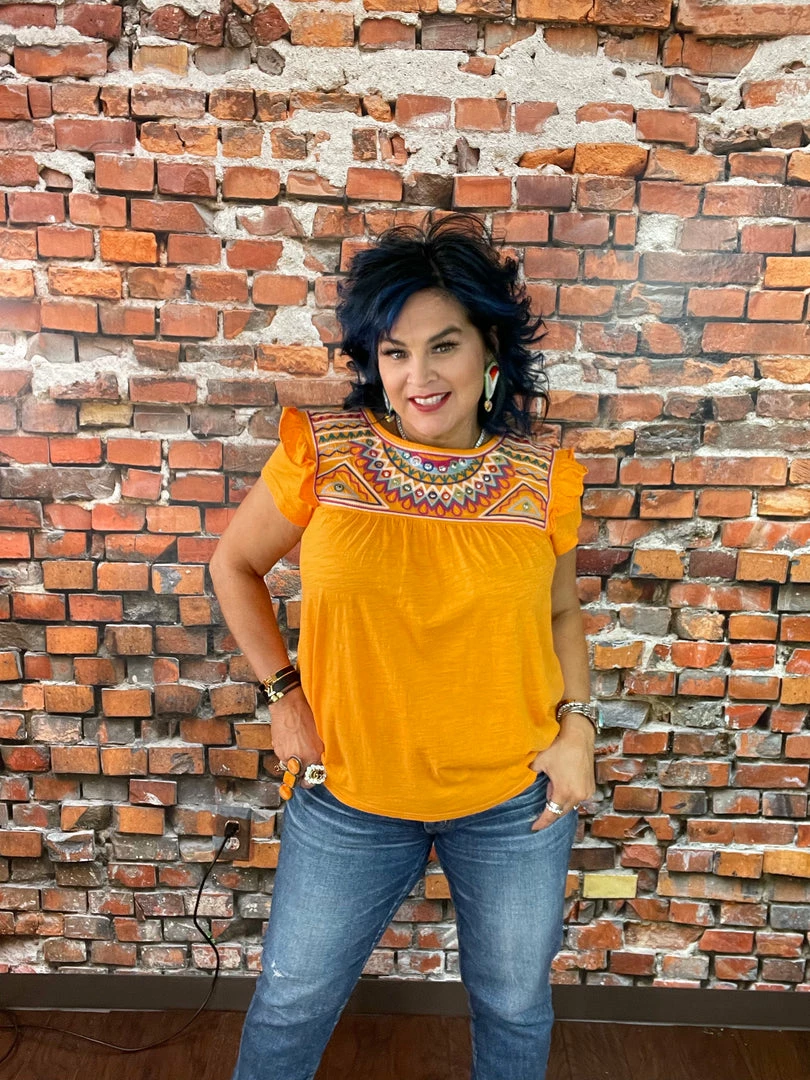 Hot Sale 🎉 Double D Ranch Wear - Folk Foray Collection Palomita Top Tops 🤩 3 Double D Ranch Wear - Folk Foray Collection Palomita Top Tops