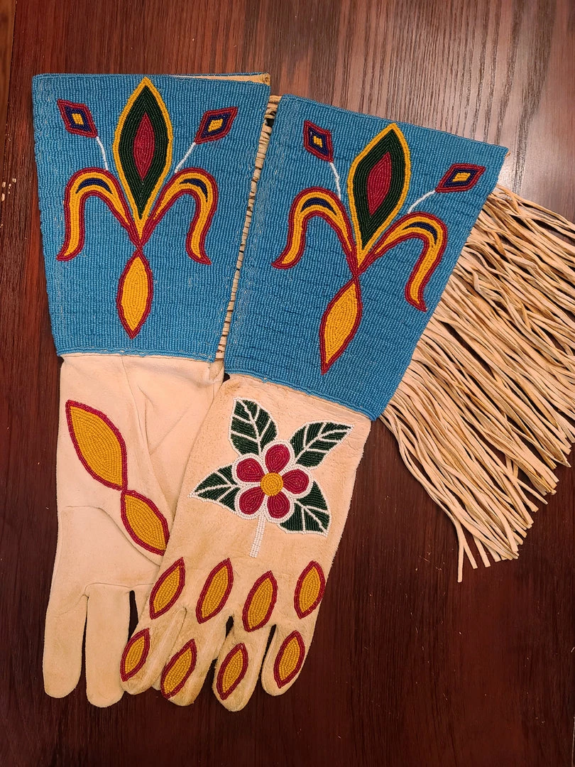 Cheap π The Sparkling Spur Accessories Menβs Vintage Beaded Gauntlet Gloves With Fringe π 2 The Sparkling Spur Accessories Menβs Vintage Beaded Gauntlet Gloves With Fringe