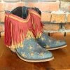 Liberty Black Star Spangled Boots With Fringe TIFFIANY'S CLOSET