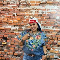 Double D Ranch Wear - Folk Foray Collection Tops Ynez Poncho