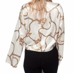 Buddy Love Tops Gayle Ivory Chains