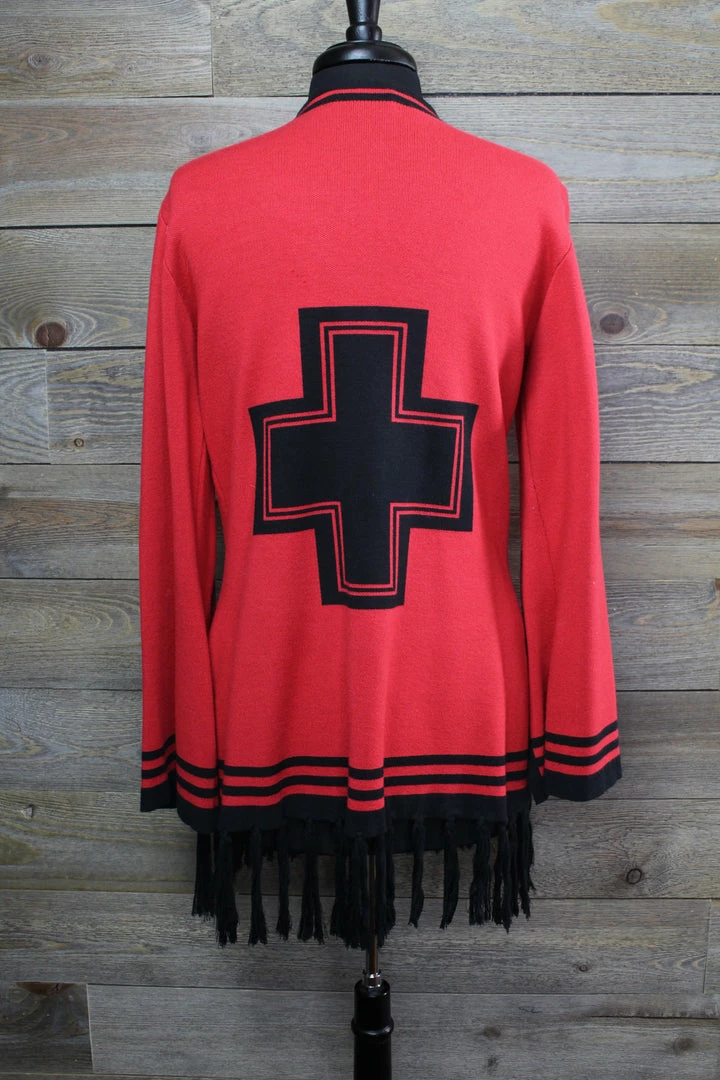 New ๐ Roja Warrior Red & Black Sweater TIFFIANY'S CLOSET ๐ 4 Roja Warrior Red & Black Sweater TIFFIANY'S CLOSET