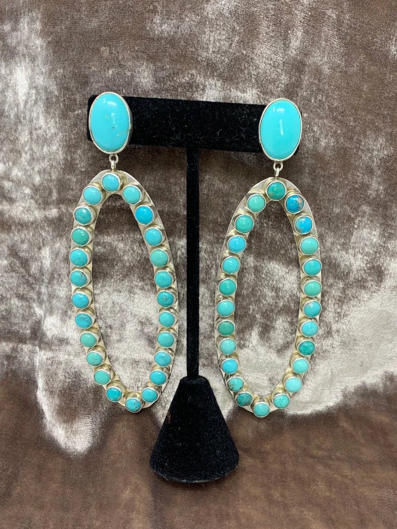 Best Sale 👏 The Sparkling Spur Sonoran Turquoise Earrings Jewelry 🥰 3 The Sparkling Spur Sonoran Turquoise Earrings Jewelry