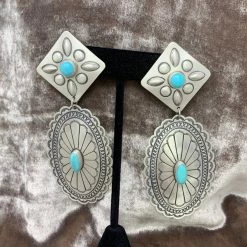 The Sparkling Spur Sonoran Turquoise Earrings